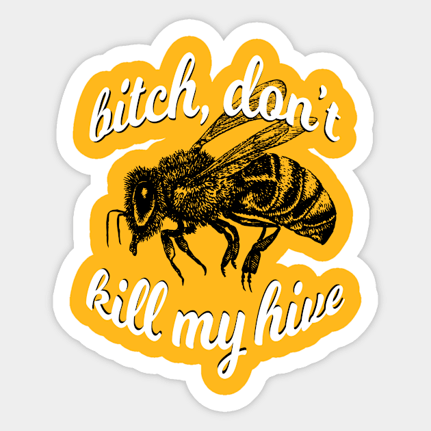 Save The Bees Sticker by ZackryDesigns